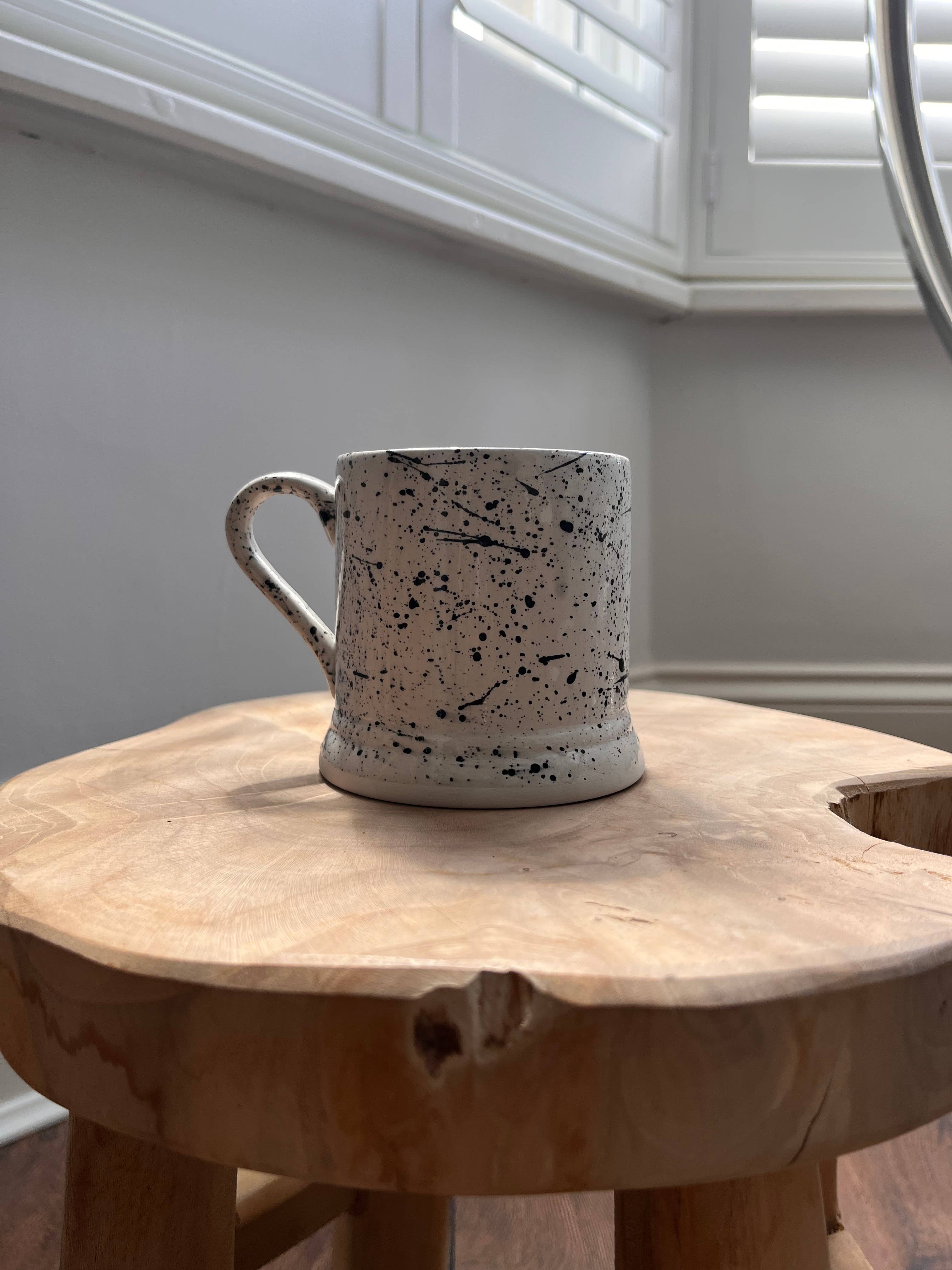 Monochrome Splatter Espresso Cups