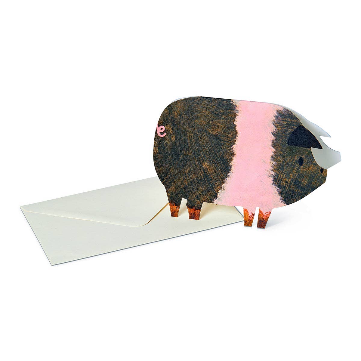 Striped Pig card