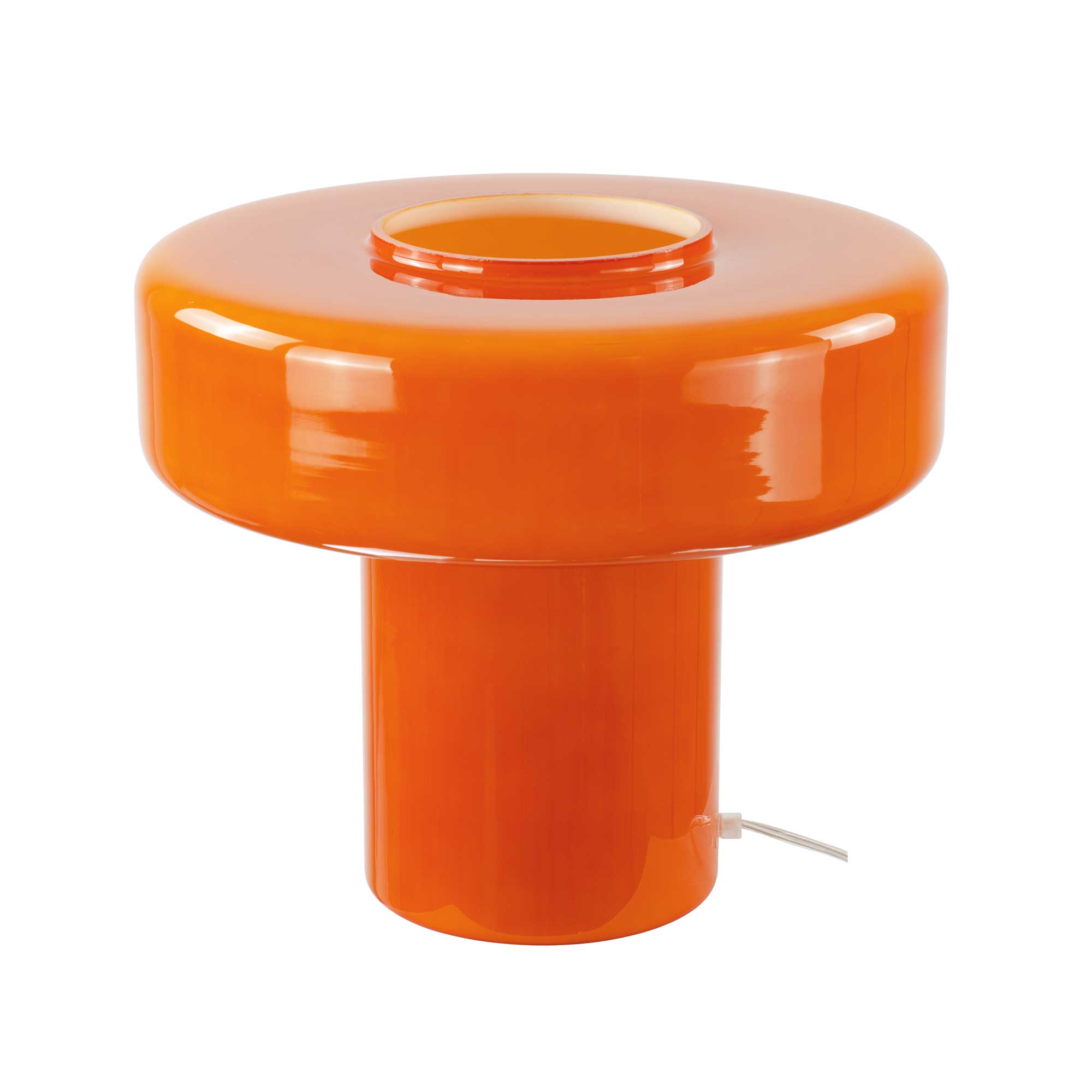 XXL table lamp in colored glass and retro style Foza Maxi