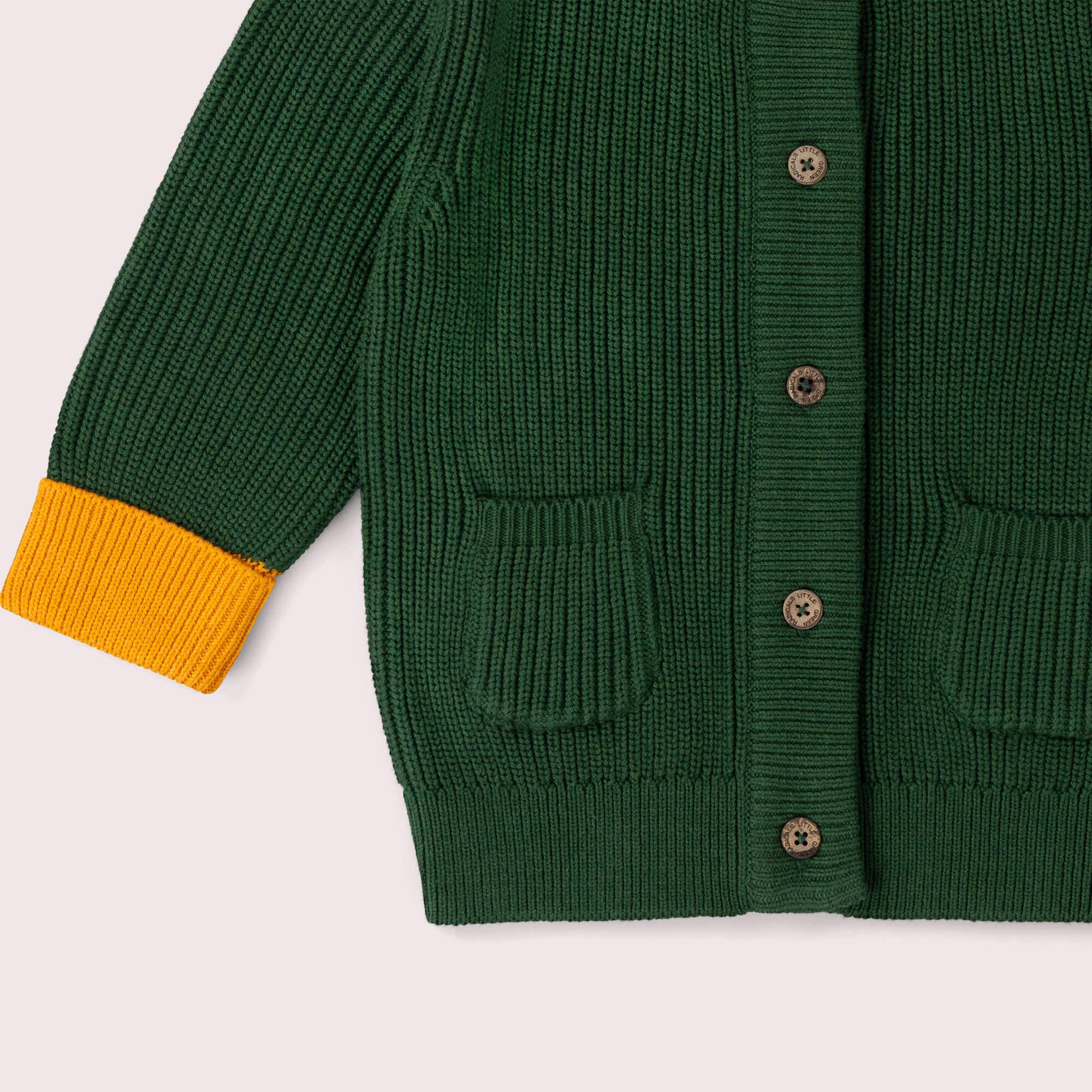 Olive Green Snuggly Knitted Cardigan
