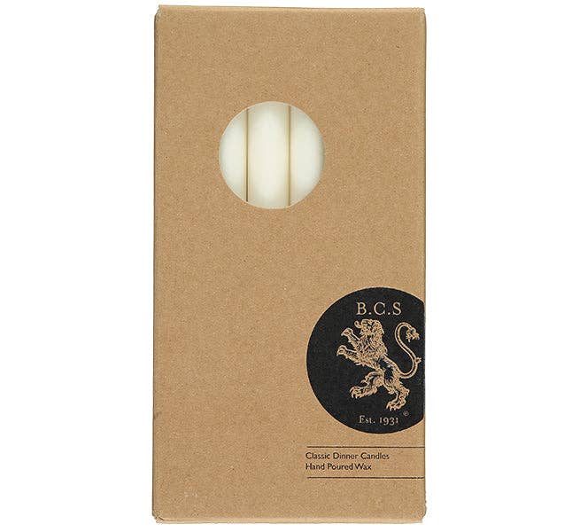 Pearl White Eco Dinner Candle