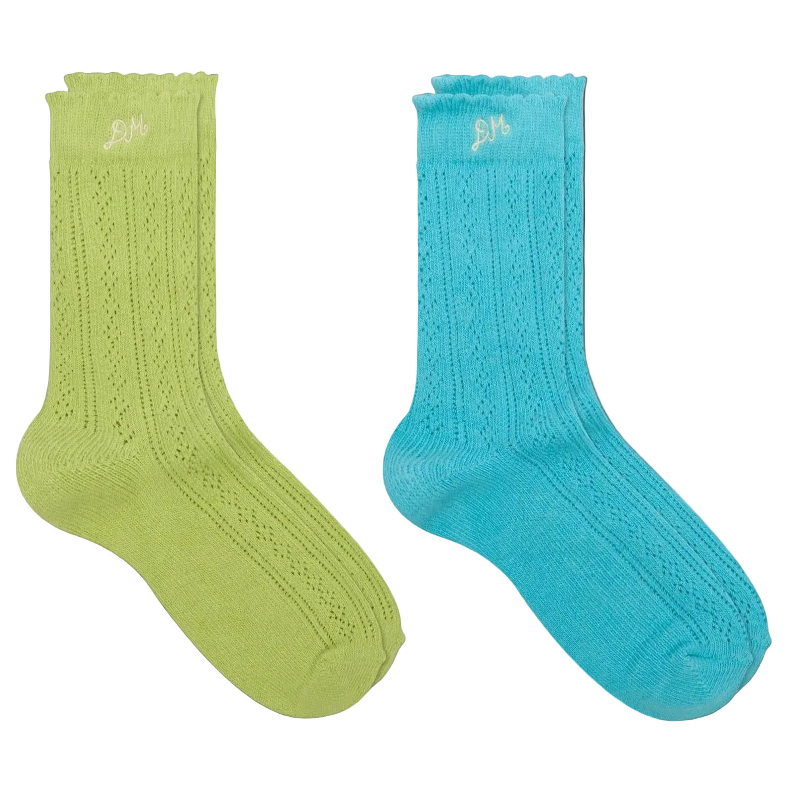 Damson Madder - Calf Length Two Pack Pointelle