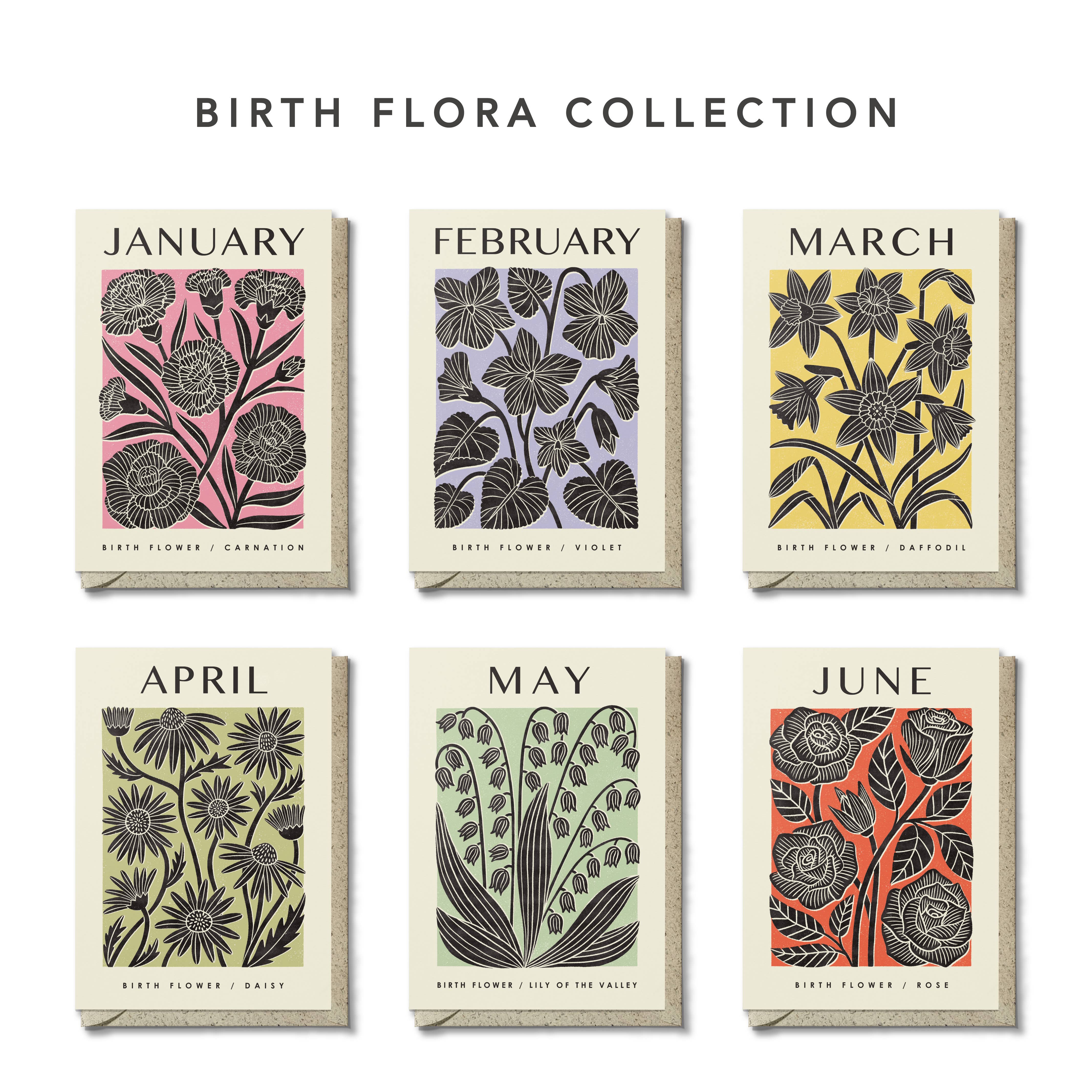 August Gladiolus | Birth Flower Reusable Greeting Card