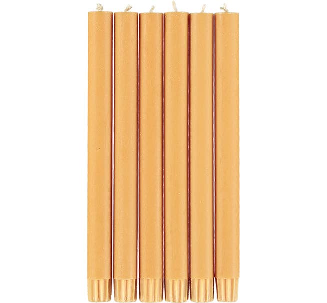 Saffron Yellow Eco Dinner Candle
