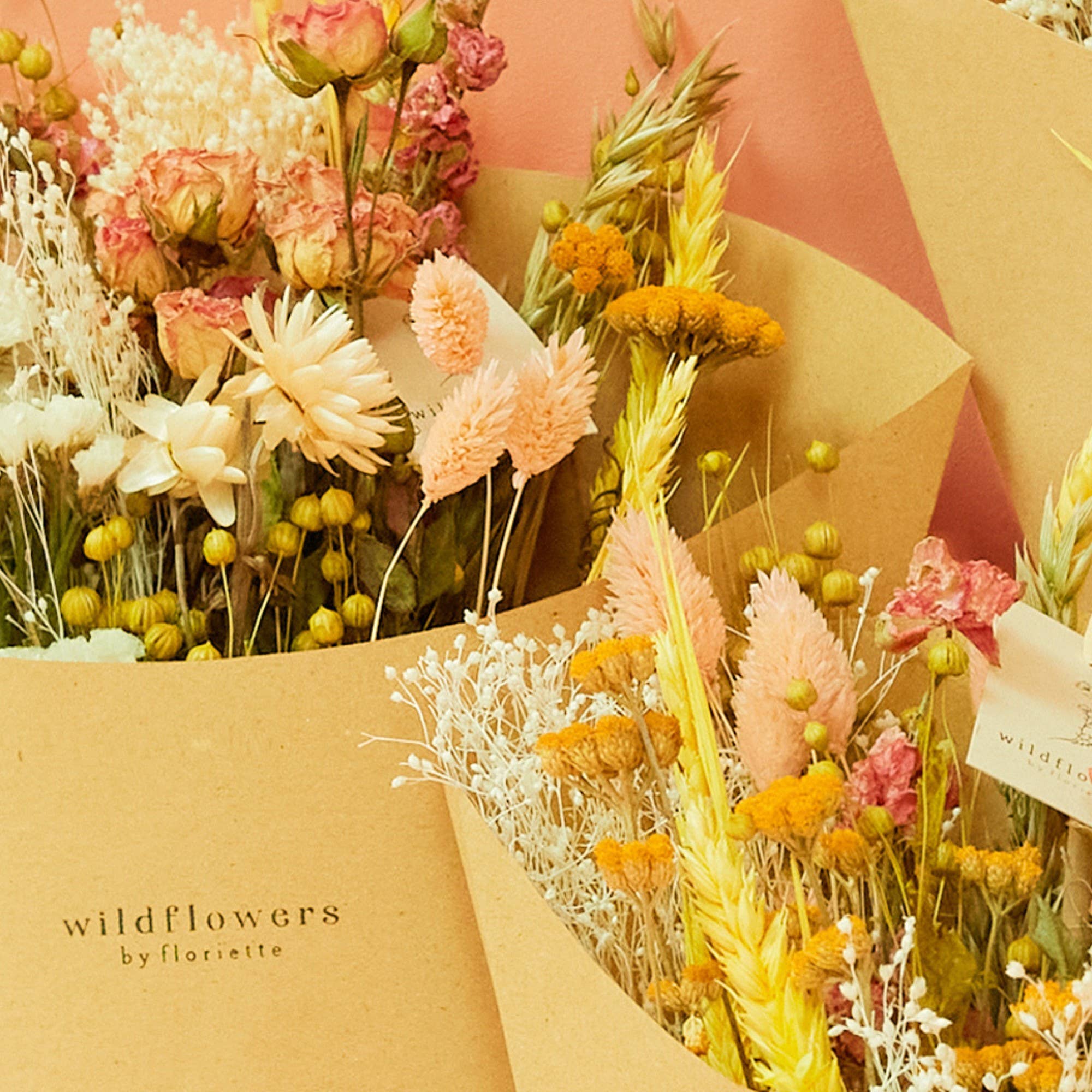 Dried Flowers - Field Bouquet Pink Lemonade