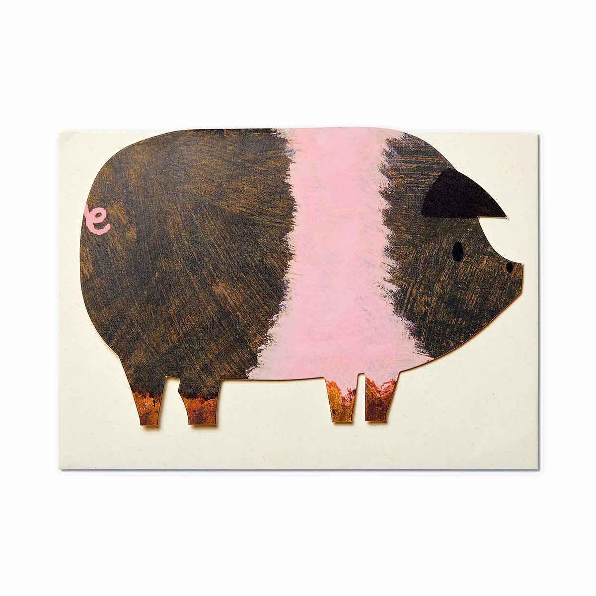 Striped Pig card