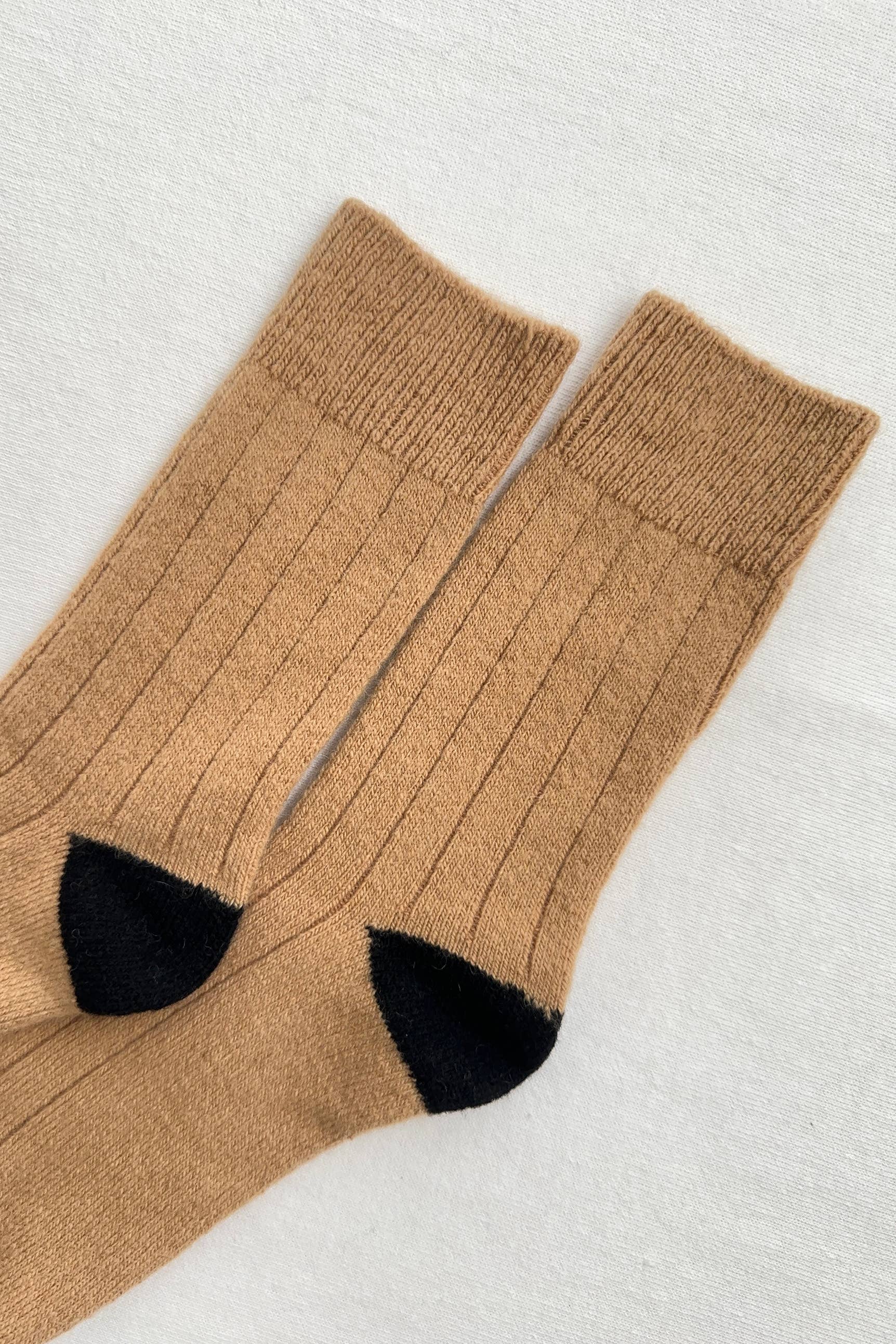 Cashmere Socks - Camel