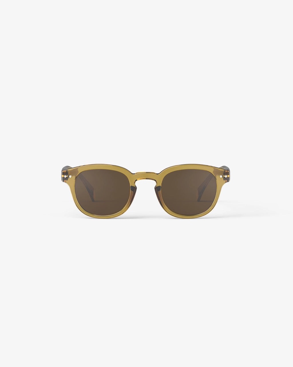 #C Golden Green Sunglasses