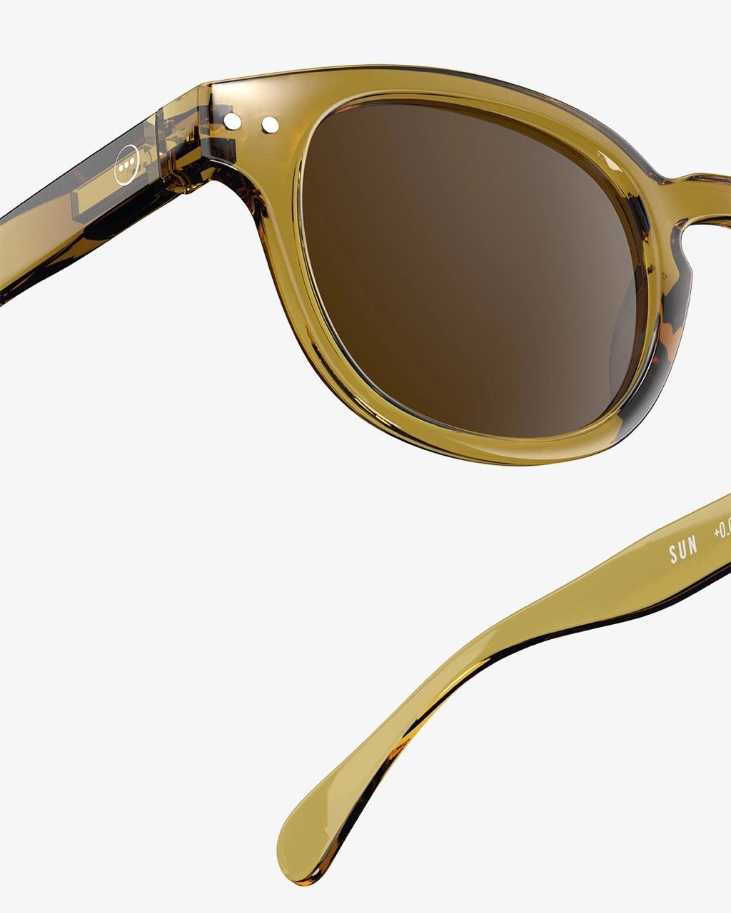#C Golden Green Sunglasses