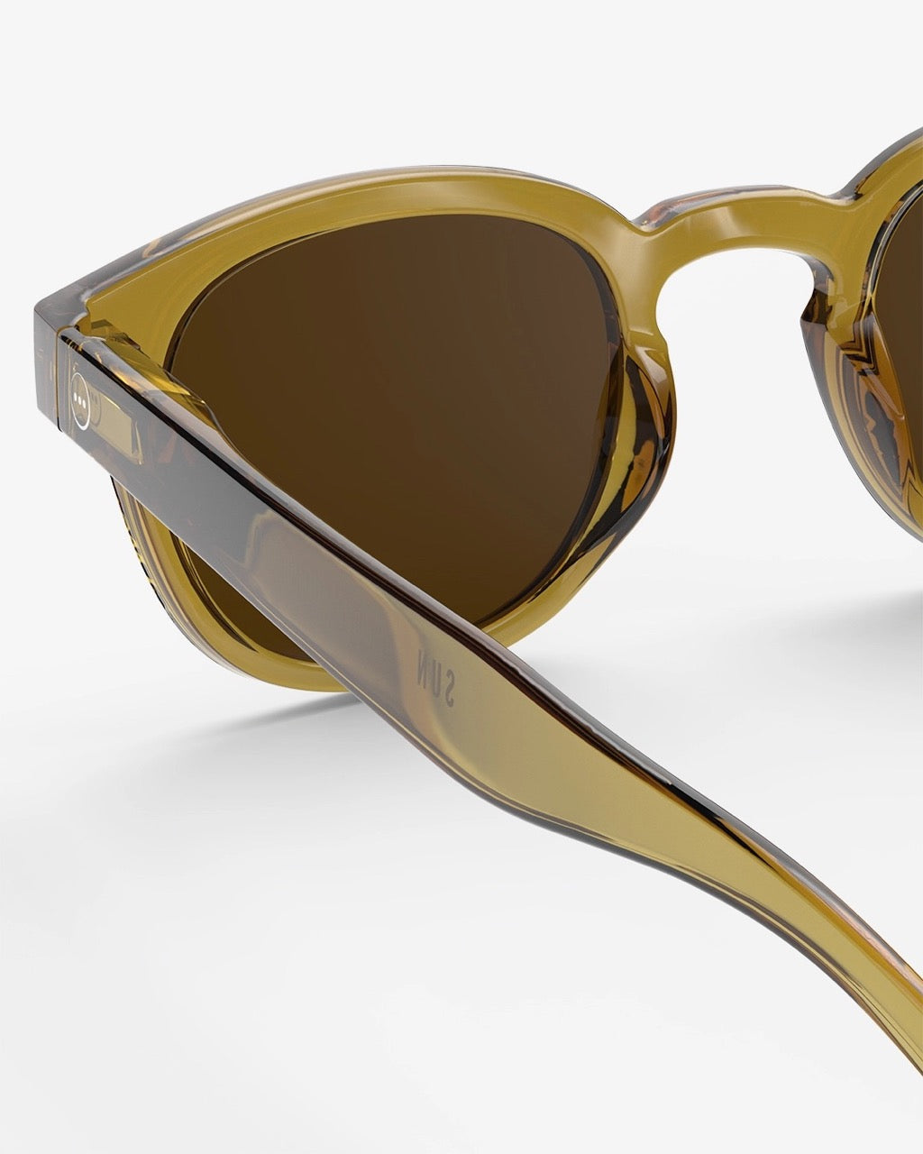 #C Golden Green Sunglasses