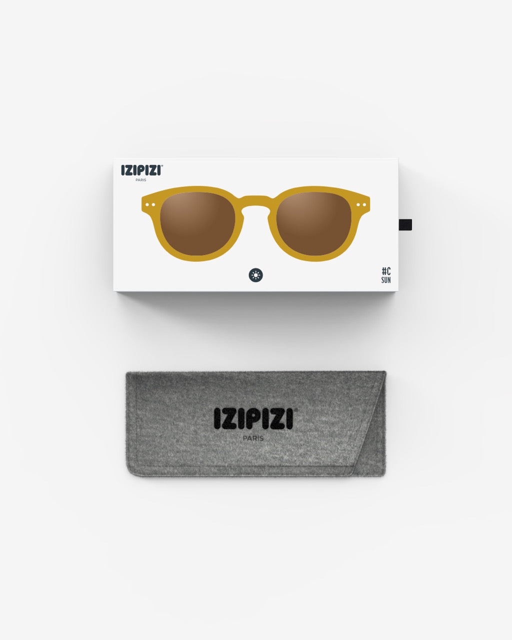 #C Golden Green Sunglasses