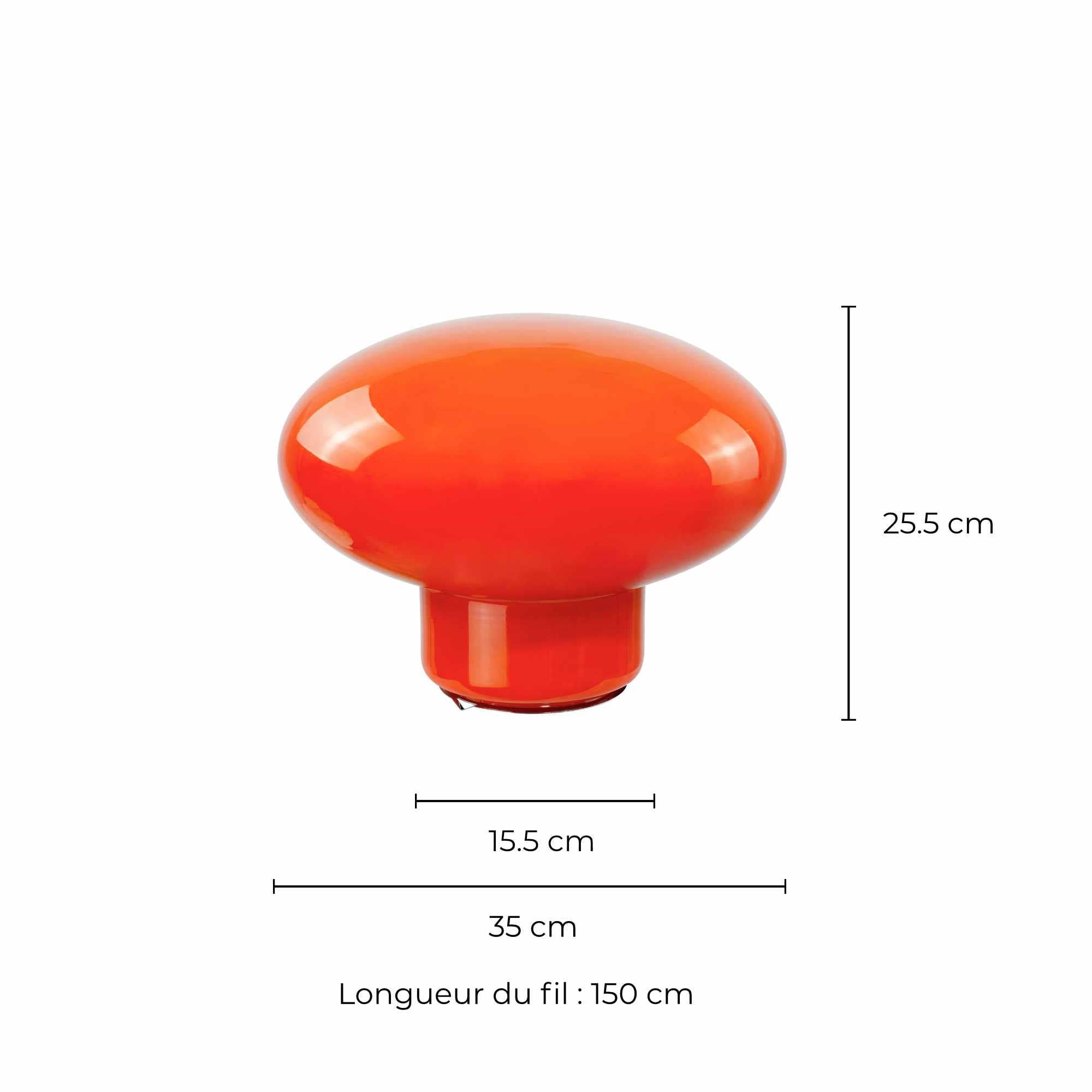 XXL Ovalie Coloured Glass Lamp