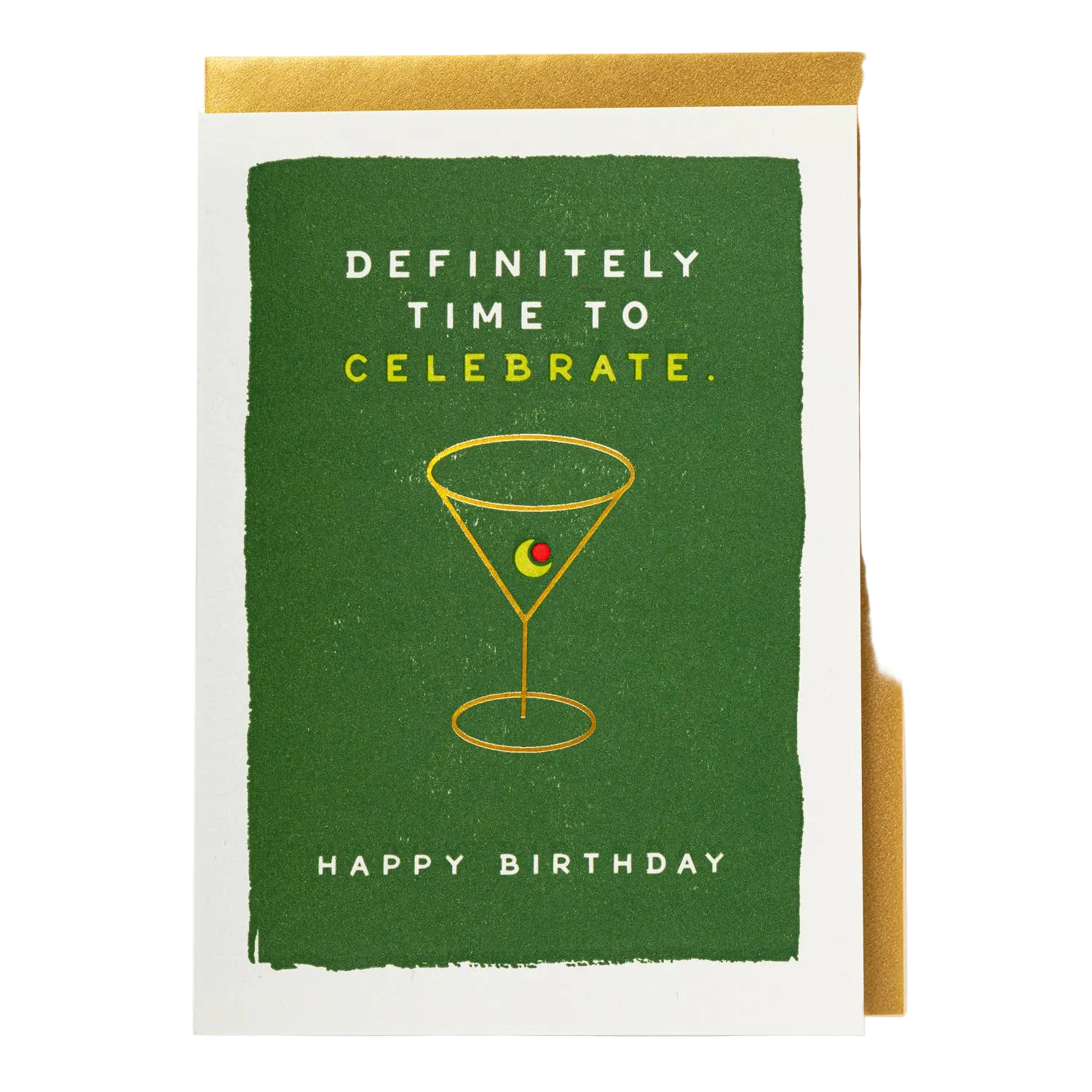 Martini Birthday | Letterpress Cards | Greeting Card