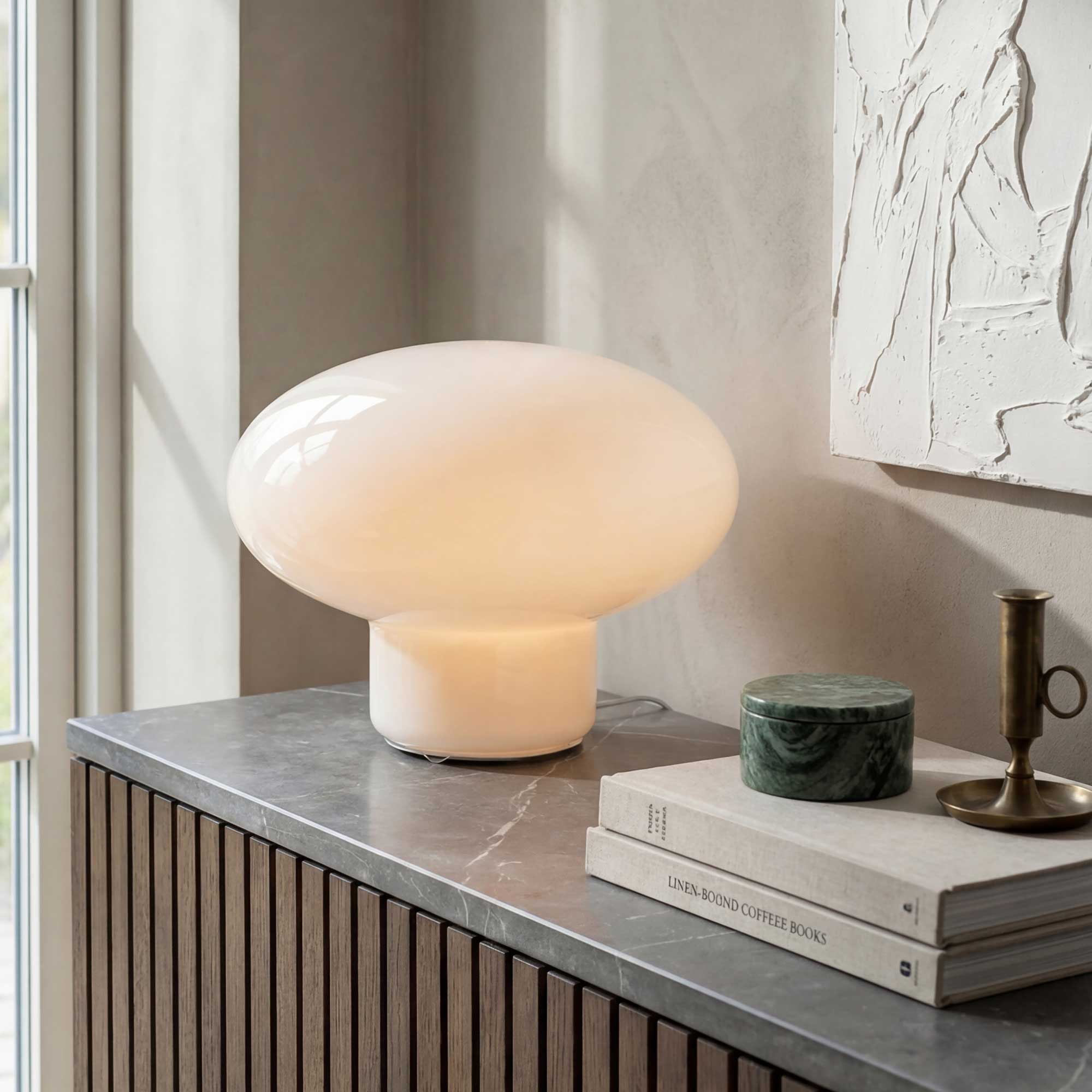 XXL Ovalie Coloured Glass Lamp