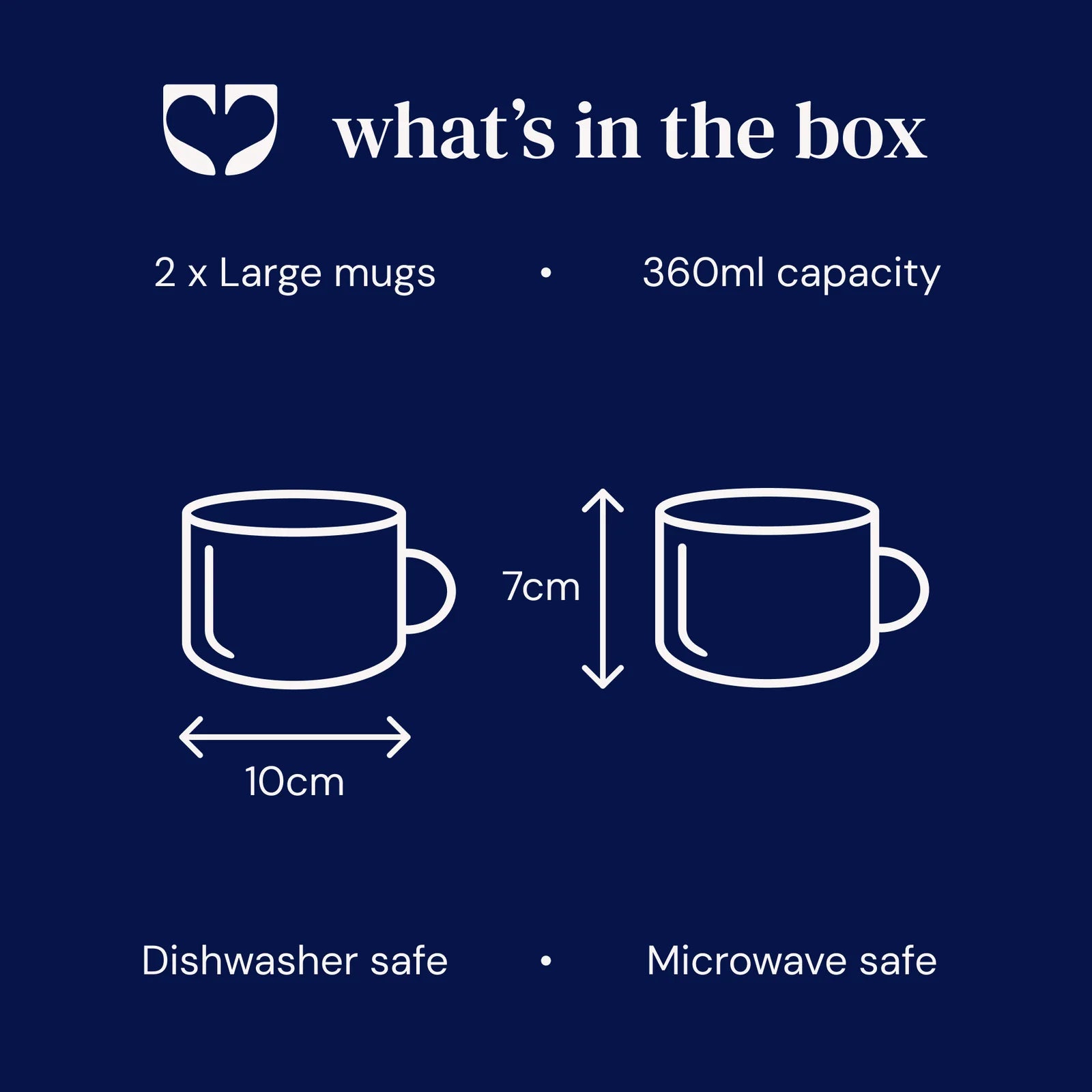 Vervain Mug - Large Set of Two