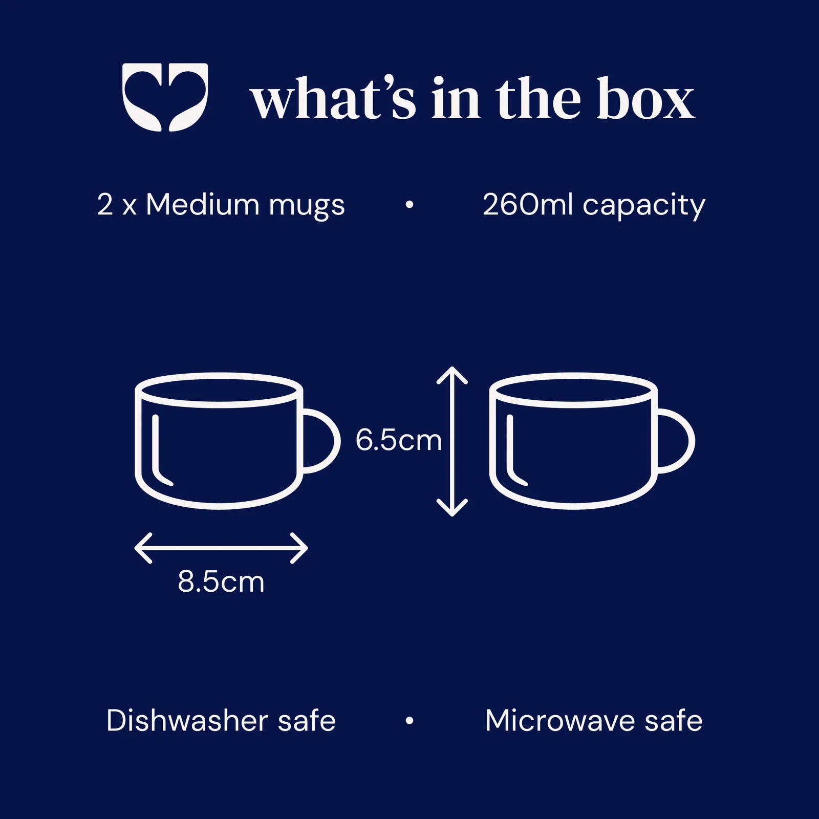 Rue Mug - Medium Set of Two