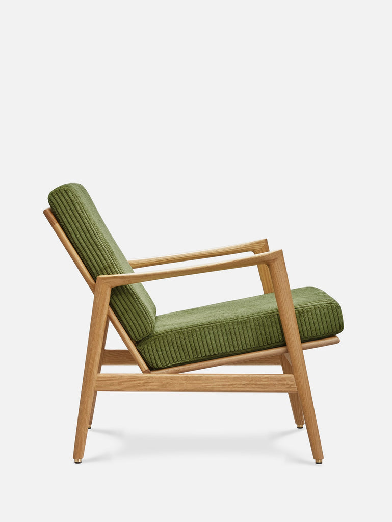 Stefan Lounge Chair - Green in Cord Grass