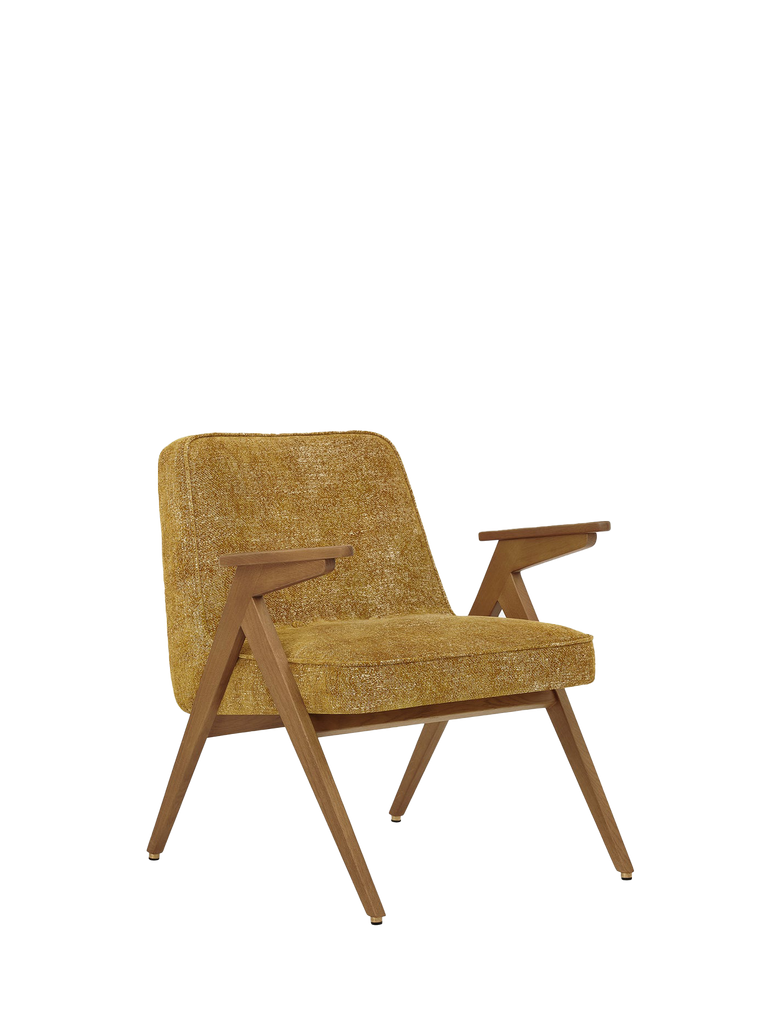 Bunny Armchair Chair - Marble Mustard Fabric