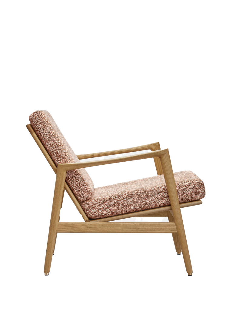 Stefan Lounge Chair - Red Braid in Sierra Fabric