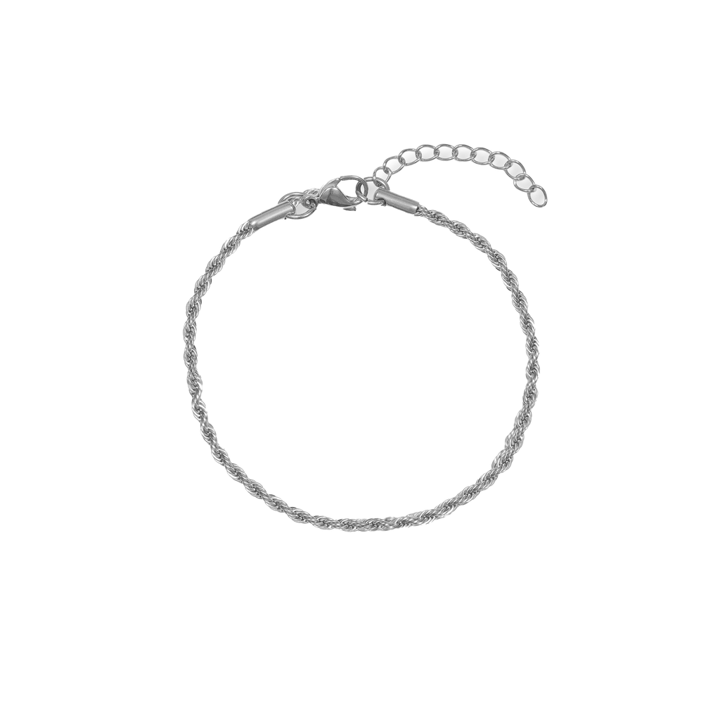 Delicate Rope Bracelet - Silver