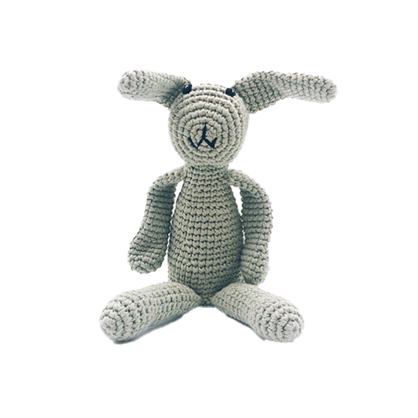 Teal Bunny Rattle