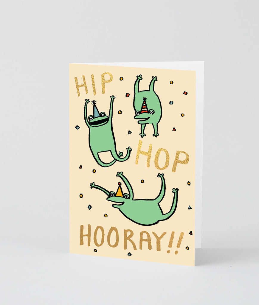 ‘Hip Hop Hooray’ Frogs Card