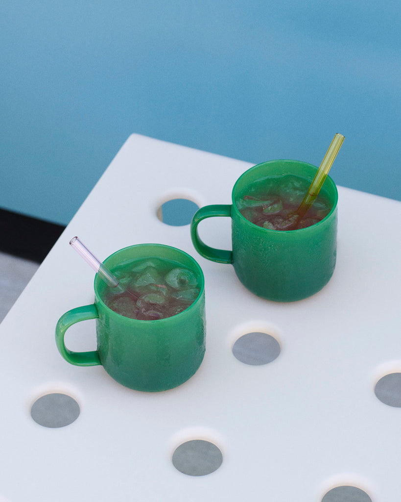 Jade Borosilicate Mug - Set of 2
