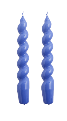 Spiral Candle - Blue