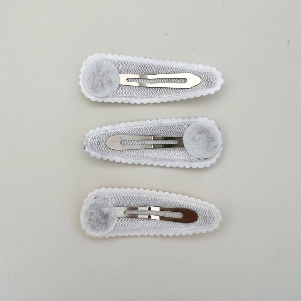 Blue Gingham Snap Clips