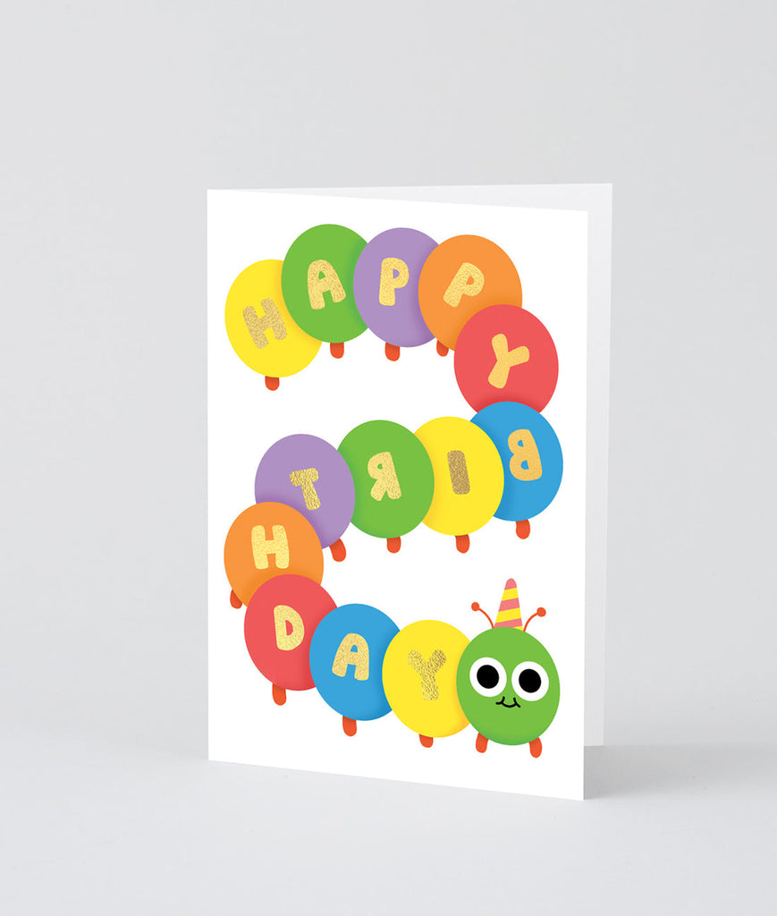 Happy Bday Caterpillar Card