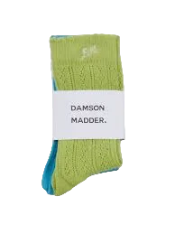 Damson Madder - Calf Length Two Pack Pointelle