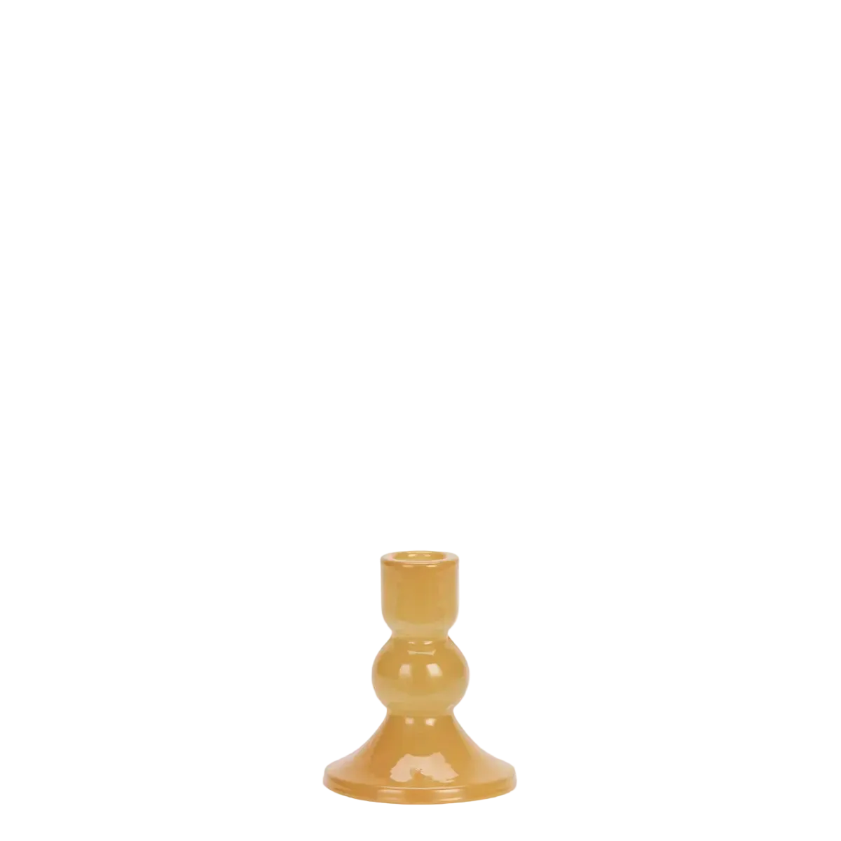 Glass Candle Holder - Pumpkin