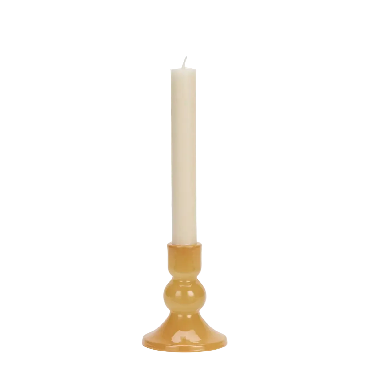 Glass Candle Holder - Pumpkin