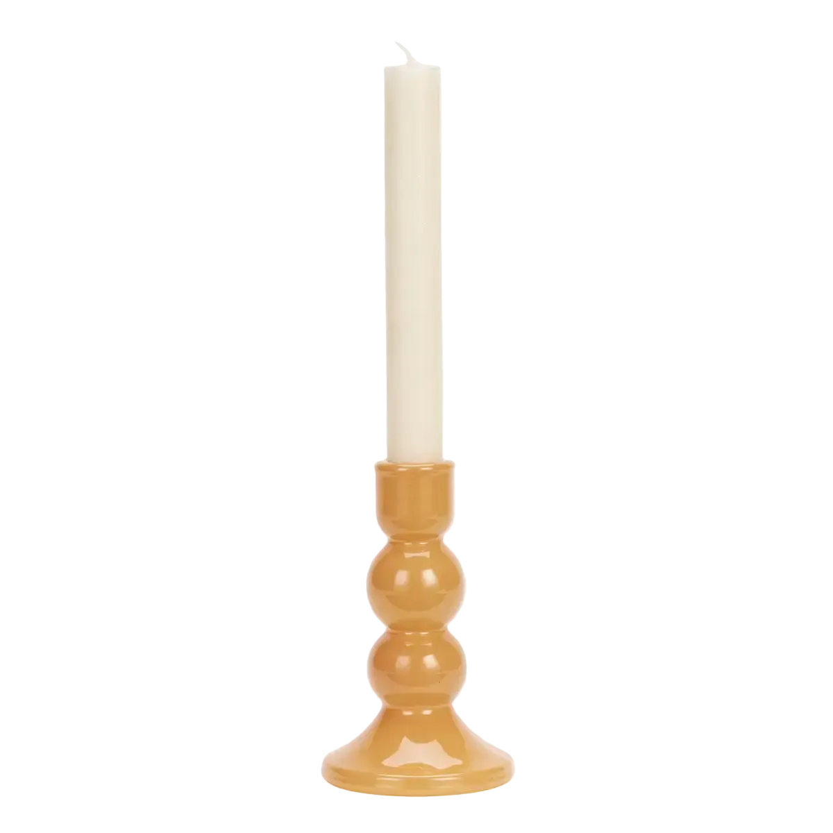 Glass Candle Holder - Pumpkin