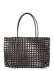 KAYA Woven Tote Large- Burgundy