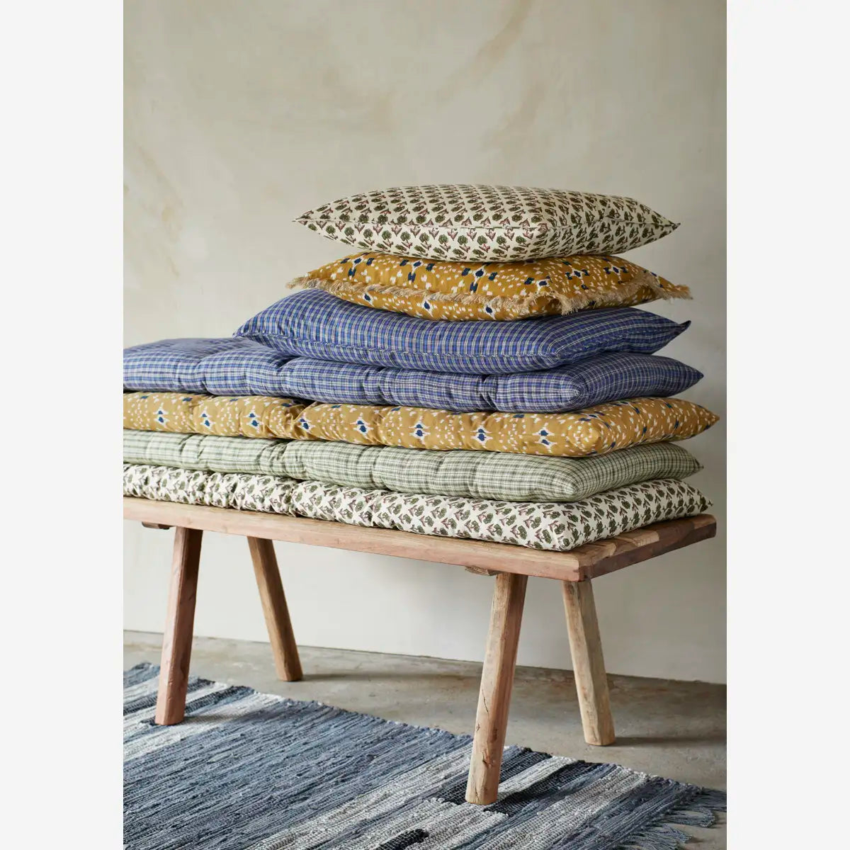 Cotton Mattress - Green Check