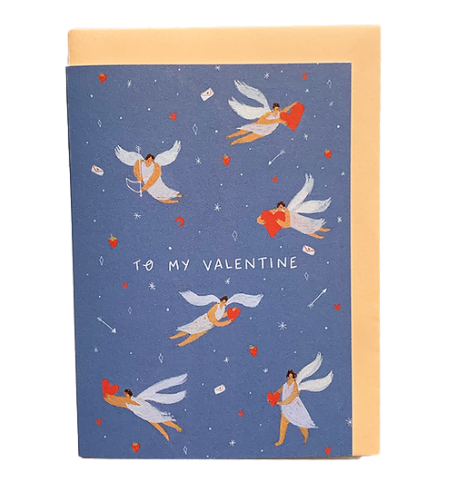 To My Valentine Cupids Card
