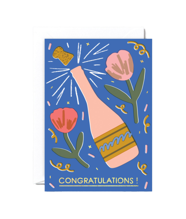 Champagne Conratulations Card