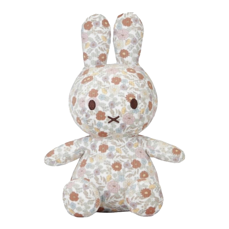 Miffy Vintage Cuddle Toy - Flowers All Over 25cm