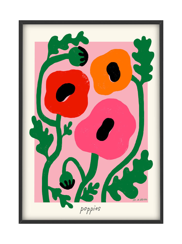 Summer Poppies Poster