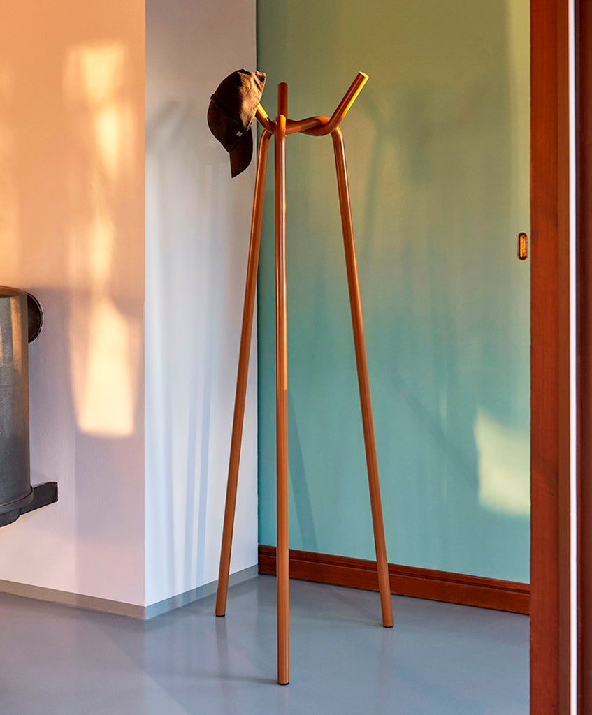 Knit Toffee Powdered Steel Coat Stand