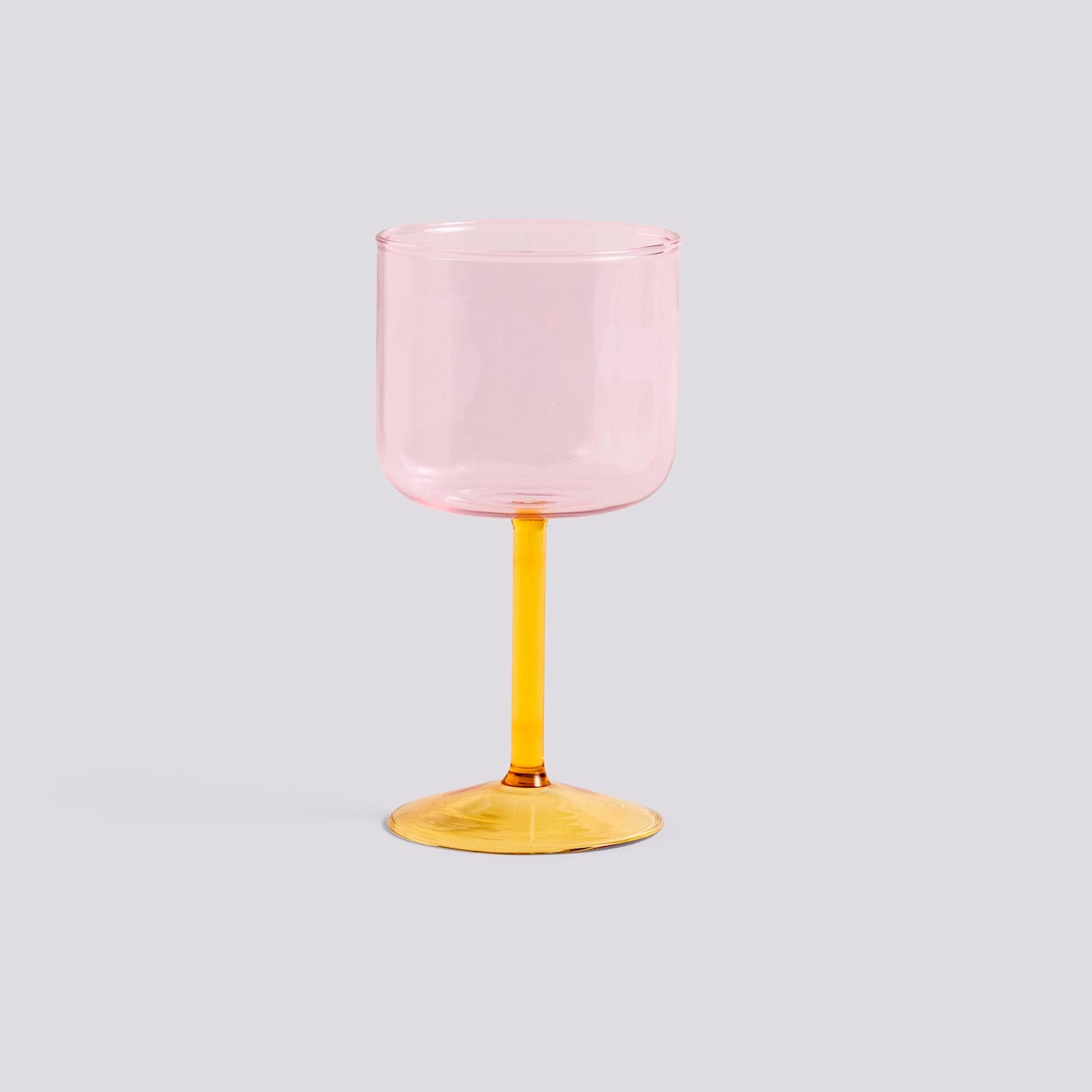 Pink & Yellow Tint Wine Glass - Set of 2