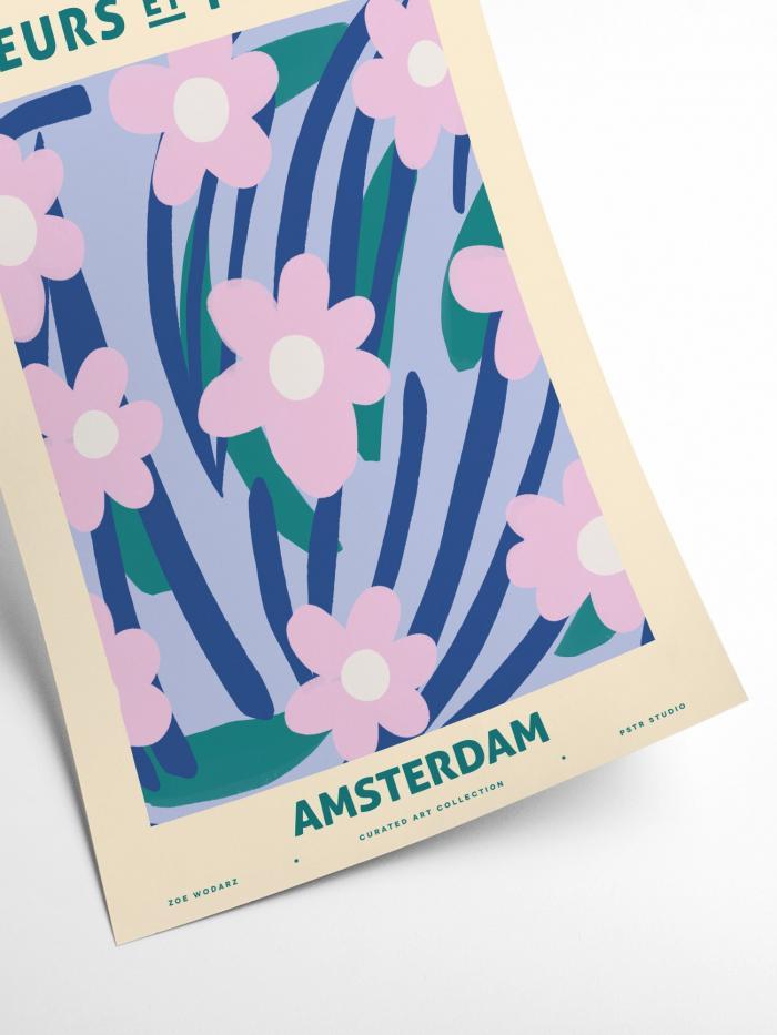 Fleurs et Plantes Amsterdam Poster