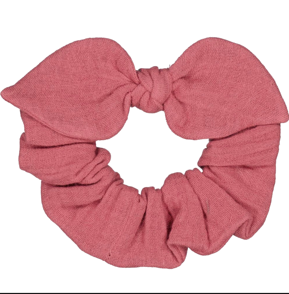 Raspberry Bow Scrunchie
