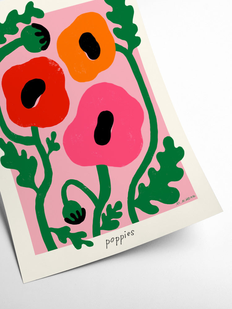 Summer Poppies Poster