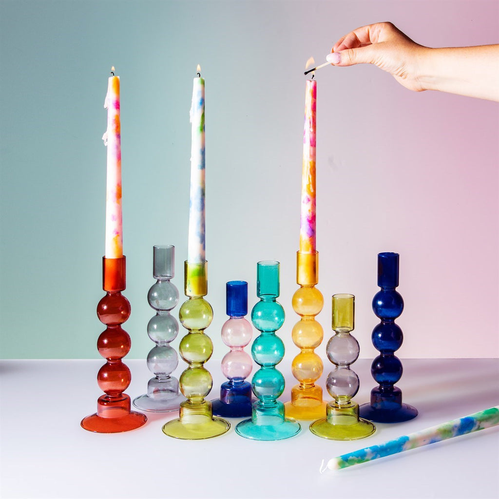 Bubble Candle Holder - Turquoise
