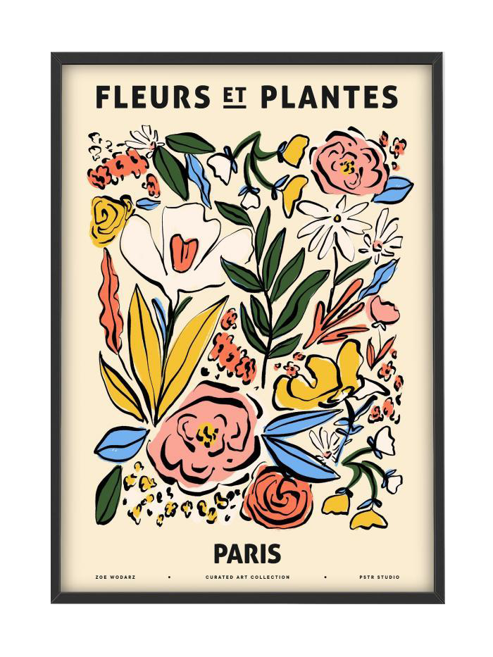 Fleurs et Plantes Paris Poster