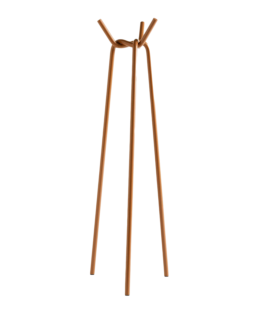 Knit Toffee Powdered Steel Coat Stand